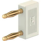 Jumper, pitch 10 mm, 60 V, 10 A, gold-plated, white, 24.0043-29
