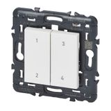 WIRELESS BATTERYLESS CONTROL 4 SCENES VALENA NEXT WHITE (CT à 24 C62)