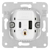 USB A+C charging port 5V 3A