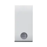 DOMUS SERIES S44 BUTTON WITH BUD, COLOUR RAL 9010 - GLOSSY FINISH - 1 MOD.