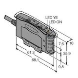 Photoelectric Sensor Photoelectric Sensor for Plastic Fibers   D10AFPY W/30