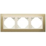 TRIPLE FRAME GOLD/PEARL