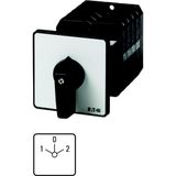 T5-1-8210/Z Changeoverswitches, T5, 100 A, rear mounting, 1 contact unit(s), Contacts: 2, 60 °, maintained, With 0 (Off) position, 1-0-2, Design number 8210