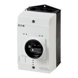 CI-K2-PKZ0-NA-GV Insulated enclosure, HxWxD=160x100x 130mm, for PKZ0, +rotary handle, black/grey