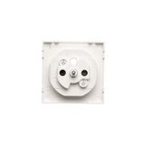 Triple switch with backlight, (module), 10AX, quick connection, Silver matt, metalic
