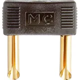 Jumper, pitch 19 mm, 60 V, 25 A, gold-plated, black, 24.0002-21