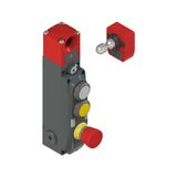 NG series safety switch with lock and integrated control devices, with actuator