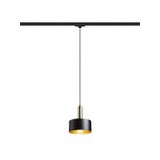 GIULIA 20 for 3-circuit tracks black/gold brown brass 230V LED E27 15W