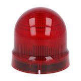 Blinking or steady light module. Ø62mm. BA15D fitting, red, 24...230VAC