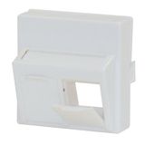 Centralplate for 2 modules (SFA)(SFB),45x45mm,angled,RAL9010