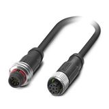 SAC-8P-P12MS/ 0,3-PUR/M12FS - Sensor/actuator cable