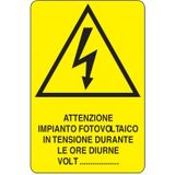 Rectangular danger sign - 330 x 500 mm