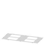 Floor plate for module inserts IP30, D: 400mm W: 800mm