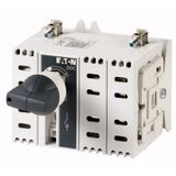 DDC-100/2 DC switch disconnector, 100 A, 2 pole, 2 N/O, 2 N/C, with grey knob, service distribution board mounting