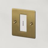 1G EURO PLATE / 1 MOD / BRASS