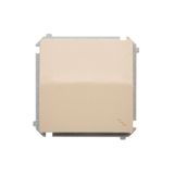 Two-way switch, (module), 16AX, Screw, beige