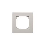 Single frame, matt aluminum