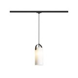 JULIETTA 31 for 3-circuit tracks opal-colored glass/black 230V LED E27 15W