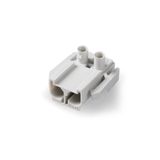 Coupler 3-p socket, grey