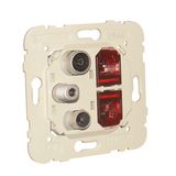 R-TV-SAT-2XRJ45 CAT.6 UTP MULTIMEDIA SOCKET