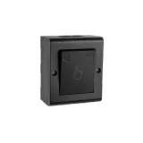 SWITCH SURFACE MOUNTED PUSH IP55 BLACK 6-PACK