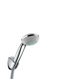 Crometta 85 Mono/Porter'C set: shower handpiece with holder and shower hose 1.60m, chrome