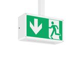 RECHTECK, 4,2 W, white, on/off Pendant luminaires, L 362 B 125 H 192, 