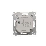 IP44 single socket outlet - with Premium frame seal - same color flap&frame, (module), 16A, 250V, Screw, black matt