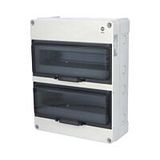 FLATBOX 5926, 26TE, 340x270x119.5mm, transparent plastic door, IP65