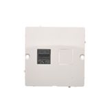 Single IT socket RJ45, category 5e, (module), white