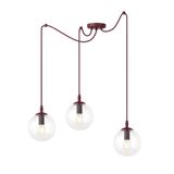 GIGI 3 BURGUNDY TRANSPARENT