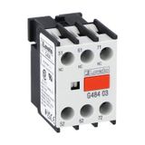 Auxiliary contact with front centre mounting. Screw terminals, for BF... series contactors, 3NC
