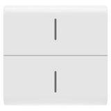 REPLACEABLE BUTTON KEY FOR ECO CONNECTED PUSH BUTTON - 2 MODULES - GLOSSY WHITE - CHORUSMART