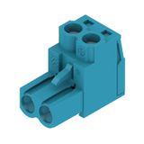PCB plug-in connector, female plug, 5.08 mm, Number of poles: 2, 180°, Clamping yoke connection, Clamping range, max. : 3.31 mm², Box