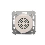 RTV pass-through aerial socket, atten.: 10dB, Silver matt, metalic