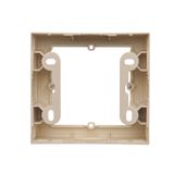 IP44 single socket outlet with frame seal - same color flap&frame, 16A, cream white/electro white