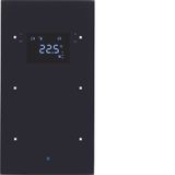 KNX glass sensor 2g thermostat, display, intg bus coupl. , KNX-TS sens