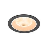 NUMINOS© L recessed ceiling light 2700K 40ø IP20 round bl/wh