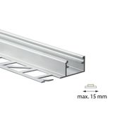 Aluminum profile for tiling and paving DH 37x11 mm Whitey diffusion 1 m
