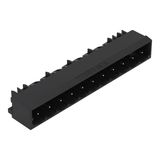 THR male header 1.0 x 1.0 mm solder pin angled black