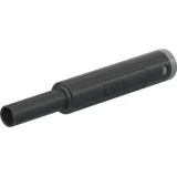 4 mm socket, crimp connection, 1.0 mm², mounting Ø 9.6 mm, CAT II/CAT III, black, 66.2053-21