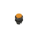 Spring-return orange projecting pushbutton