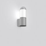 MEGA LATERNE R, 10 W, 460 lm, 830, silver, Sensor Wall luminaires, L 1