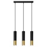 LOOPEZ 3L HANGING LAMP BLACK/GOLD GU10 3X40W IP20