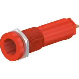 4 mm socket, flat plug connection, mounting Ø 12.2 mm, CAT IV, red, 66.9427-22