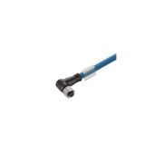 Ethernet Railway Cable (assembled), M12 D-code – IP 67 angled socket, 