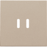 Finishing set for dual smart USB-C charger, champagne coated