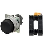 Pushbutton A22NN Ã˜22, bezel brushed metal, PROJECTED, MOMENTARY, CAP C A2215588R