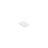 Label for VE PT label holder, rectangular 18x27 mm thickness 0.8 mm, gloss aluminium colour RAL 9006 without marking