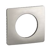 PLATE 1 GANG SATIN ALUMINIUM